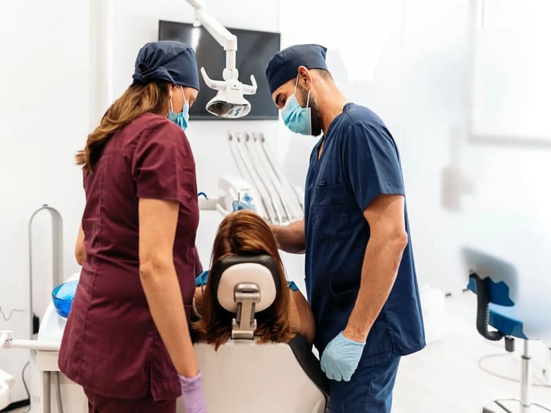 Doctors providing Root Canal treatment